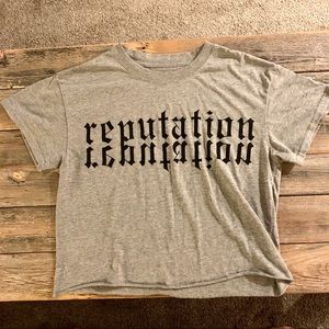 Taylor Swift Gray Reputation Crop